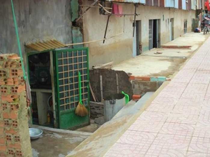 Nâng nhà và xử lý nghiêng